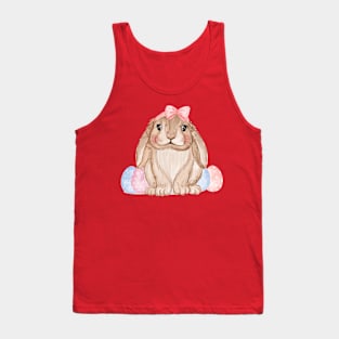 Bunny Pink Blue Eggs Tank Top